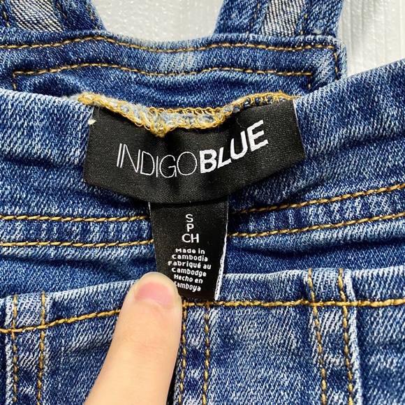 Indigo Blue Maternity Overalls - Picture 5 of 7